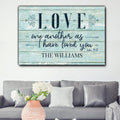 Personalized Love One Another Premium Canvas
