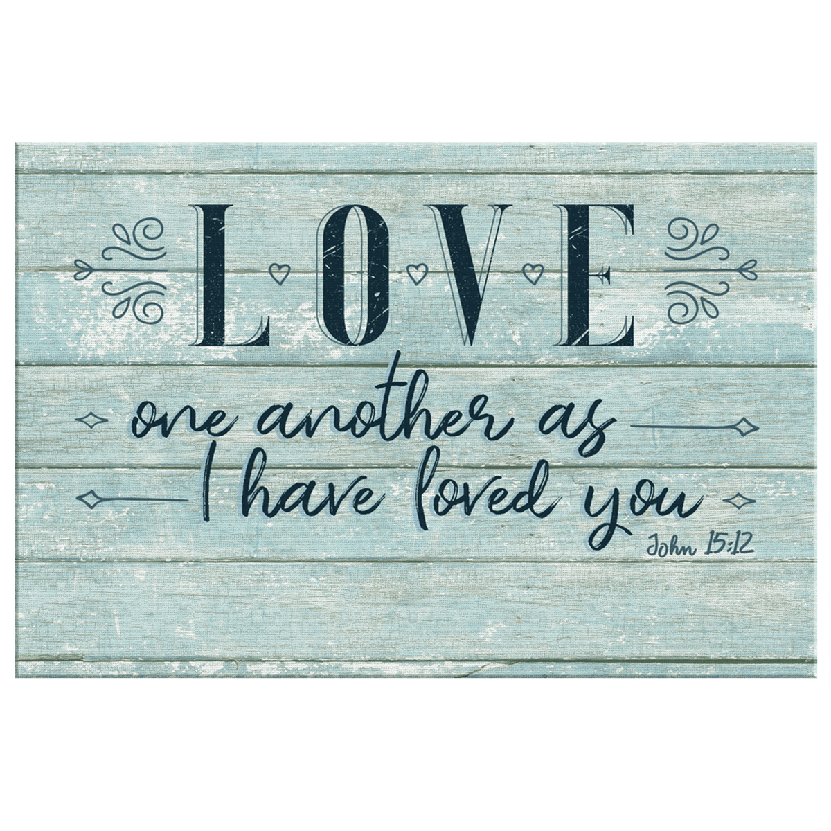Personalized Love One Another Premium Canvas