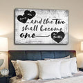 Personalized And The Two Shall Become One Premium Canvas