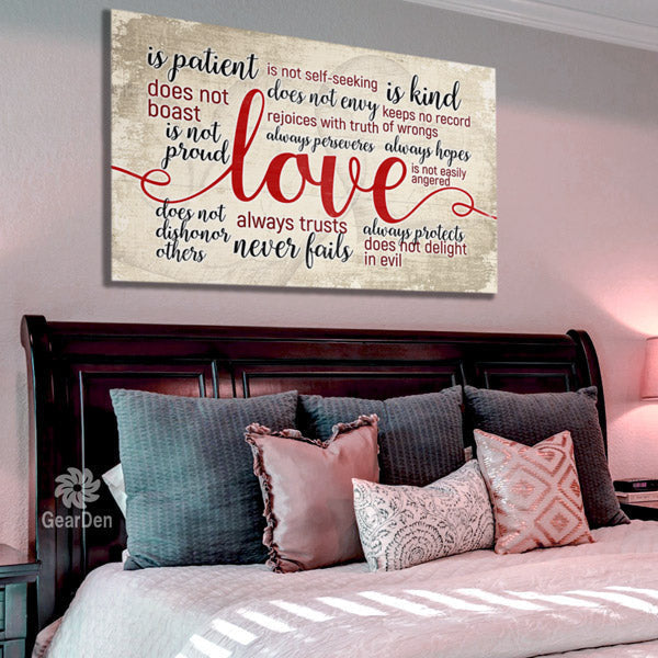 Love Is Patient ... Love Is Kind Premium Canvas