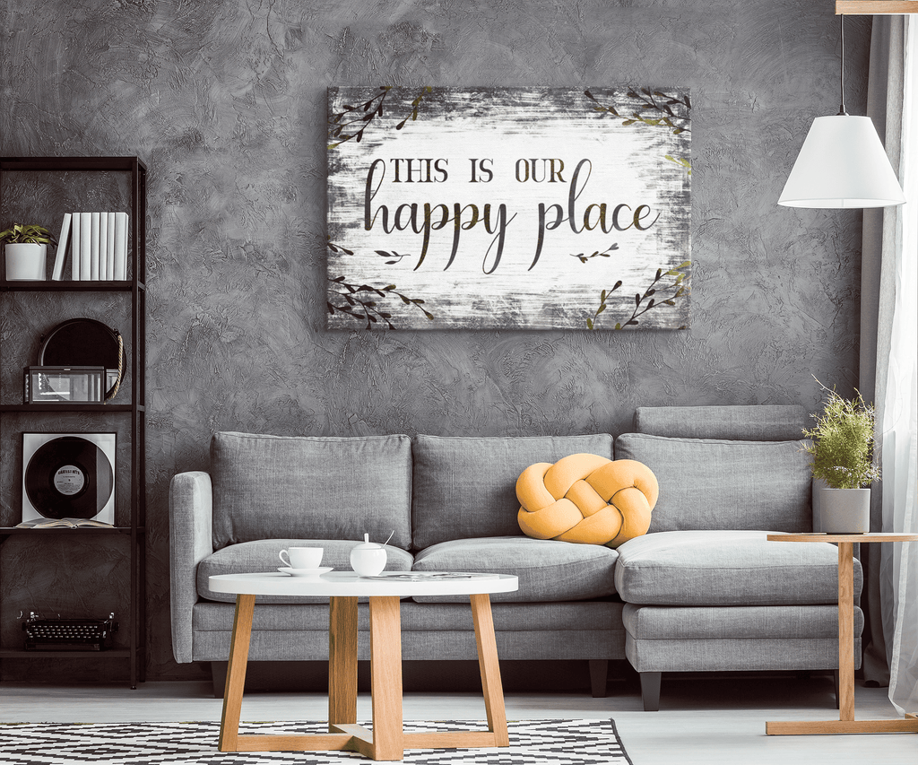 This is Our Happy Place Premium Canvas