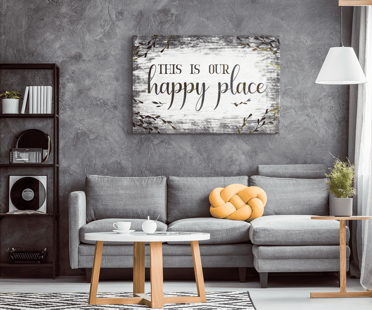 This is Our Happy Place Premium Canvas
