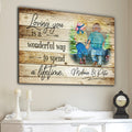 Personalized Loving You-A Wonderful Way To Spend A Lifetime Premium Canvas