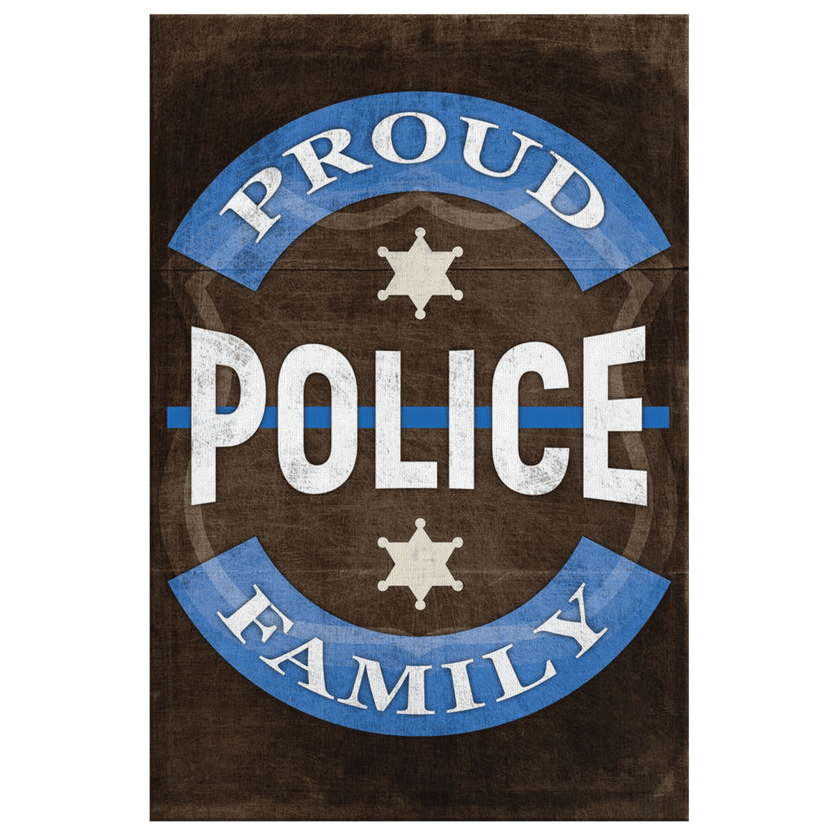 Proud Police Family Canvas Wall Art – Family Home Decor