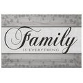 Family Is Everything Premium Gray Canvas