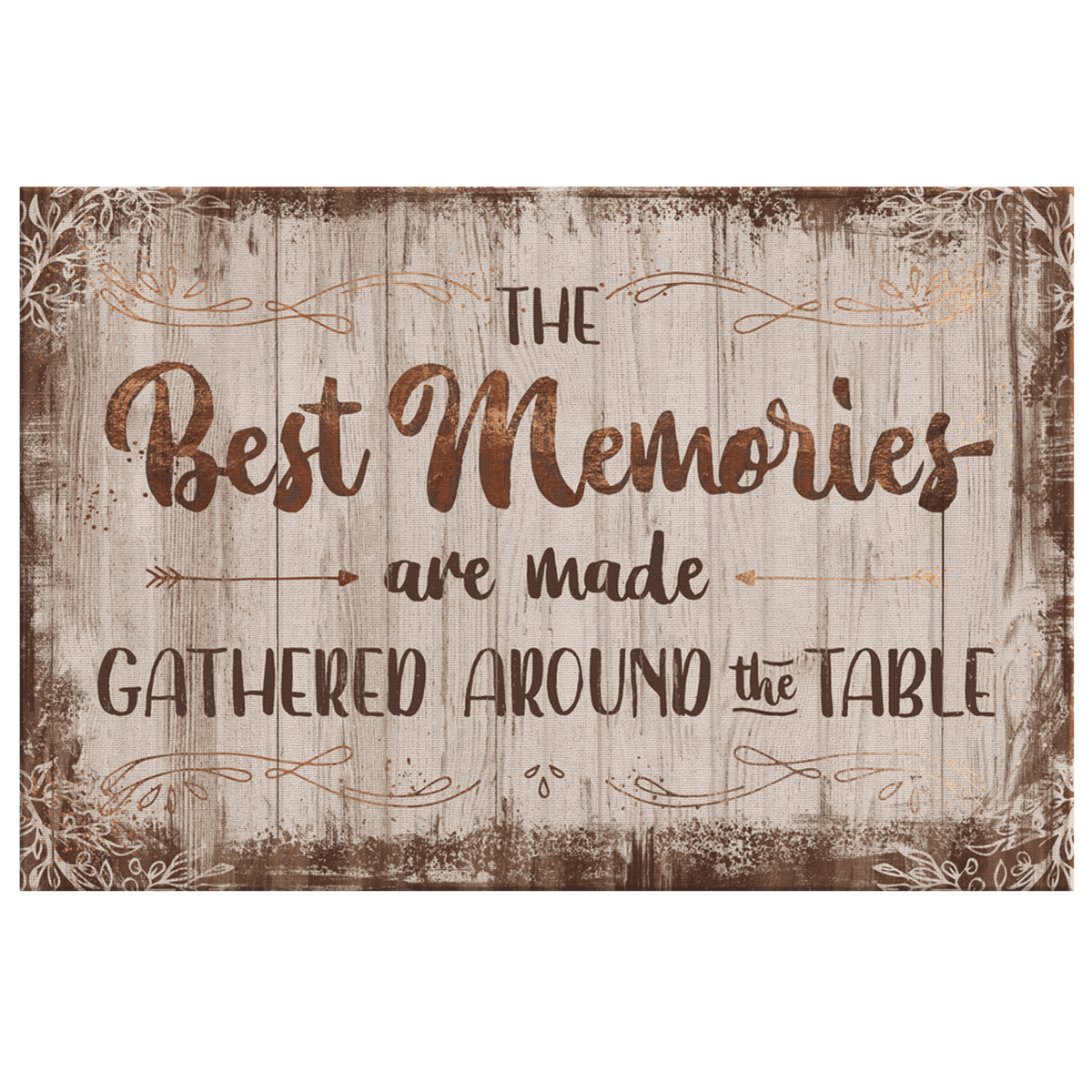The Best Memories - Made Around The Table Premium Canvas