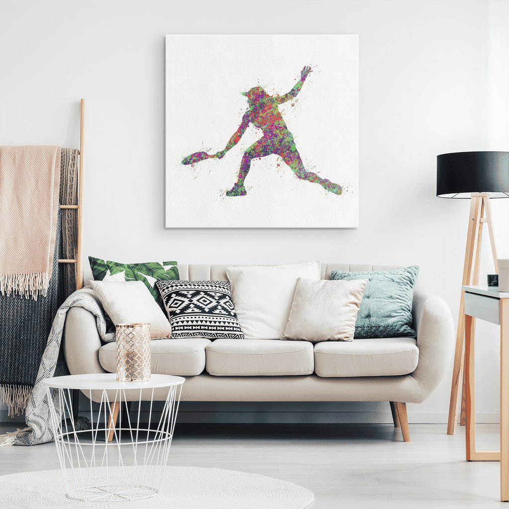 Water Color Tennis Premium Canvas