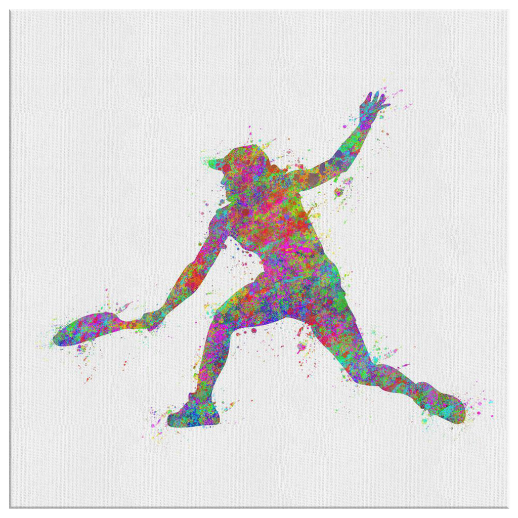Water Color Tennis Premium Canvas