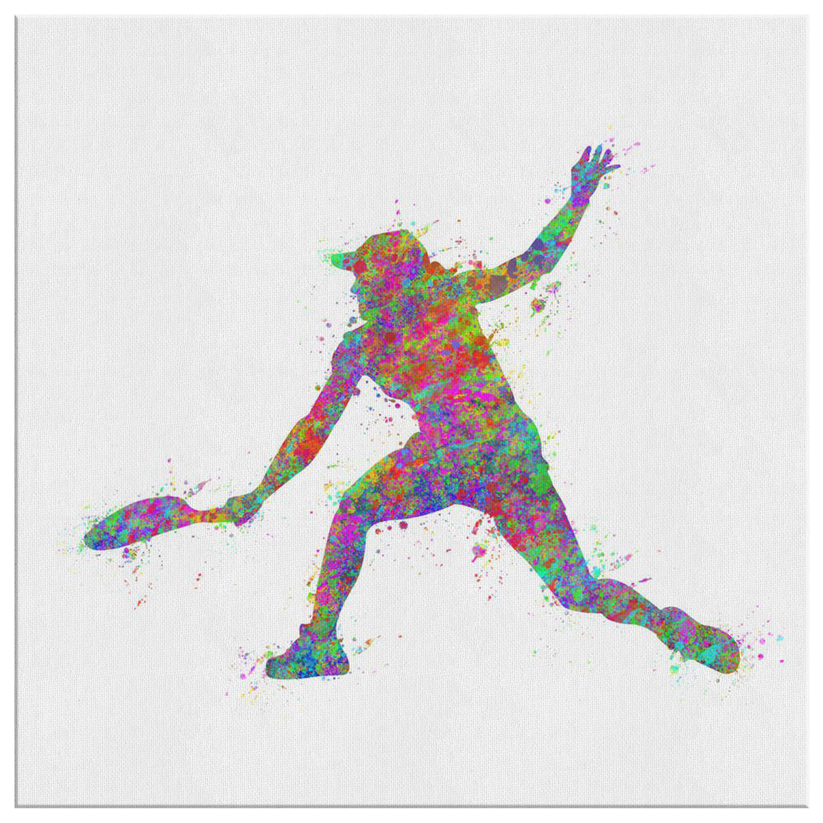 Water Color Tennis Premium Canvas