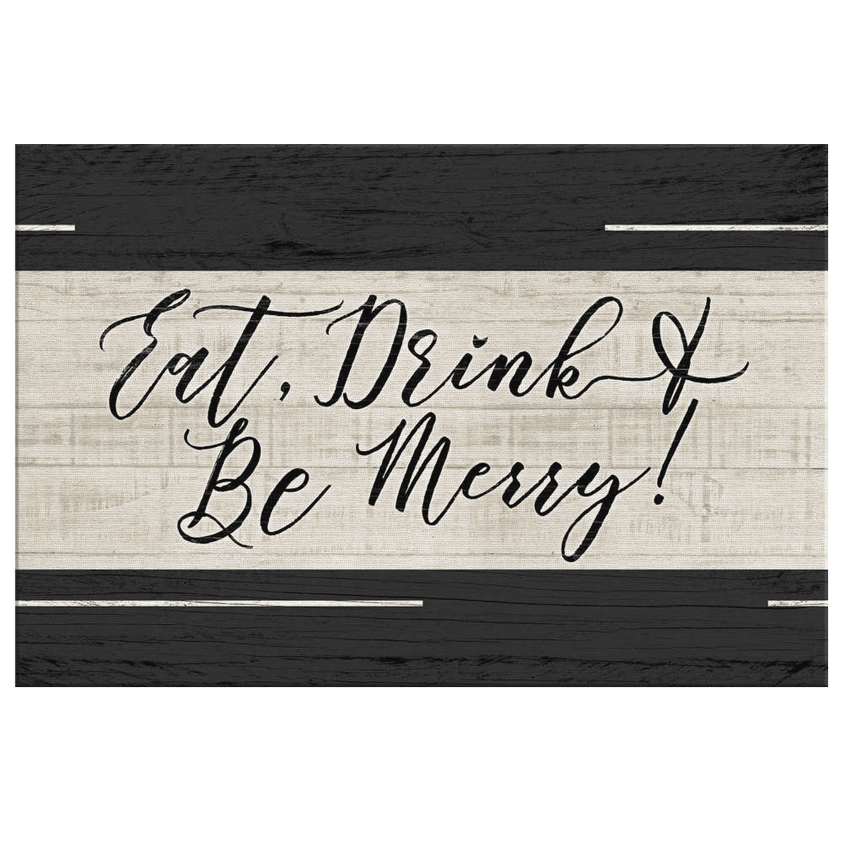 Personalized Eat, Drink, & Be Merry Premium Canvas