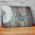 Just Breathe Inspirational Premium Canvas