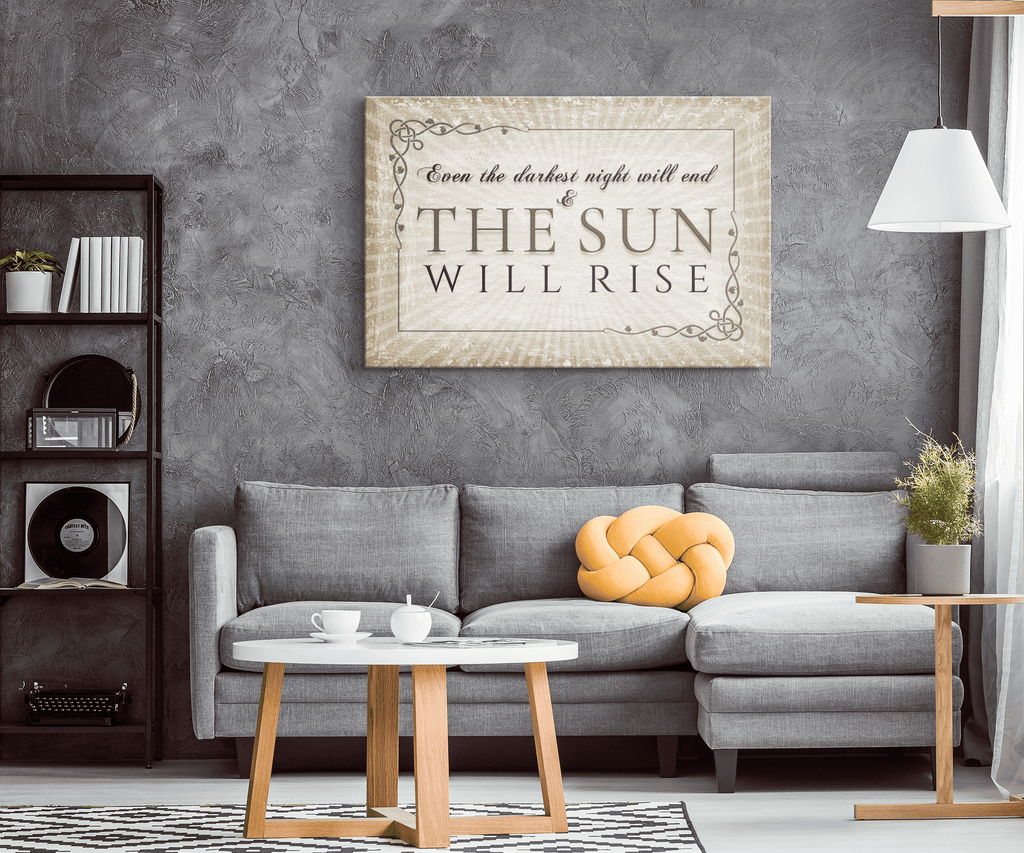 Even The Darkest Night Will End Premium Canvas