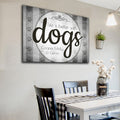 Personalized Life is Better With Dogs Premium Canvas