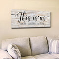 This Is Us - Our Life, Our Story, Our Home Premium Panoramic Canvas