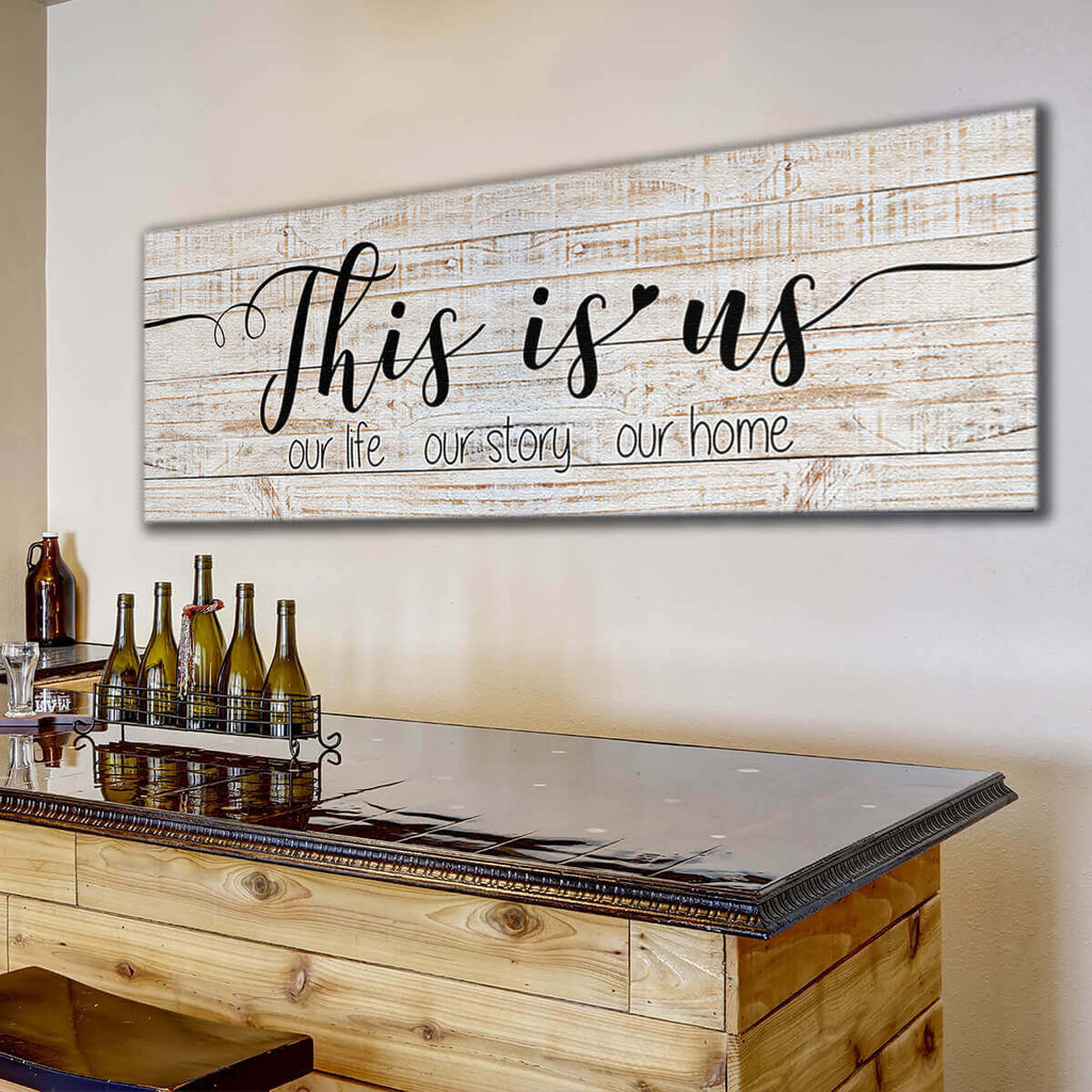 This Is Us - Our Life, Our Story, Our Home Premium Panoramic Canvas