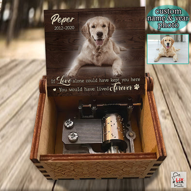 Personalized If Love Alone Could Have Kept You Music Box - Gift For Your Pet