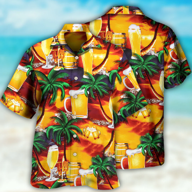 Drinking In Summer Hawaiian Aloha Shirts