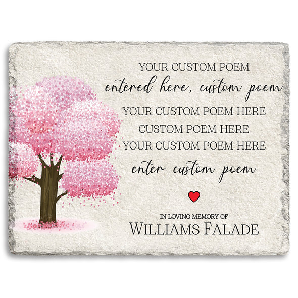 Personalized In Loving Memory Of Custom Poem Memorial Stone