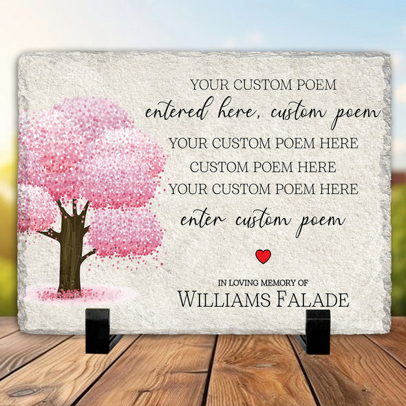 Personalized In Loving Memory Of Custom Poem Memorial Stone