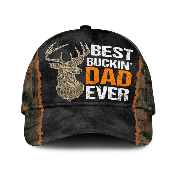 Personalized Best Buckin' Dad Ever Classic Cap - Gift For Father