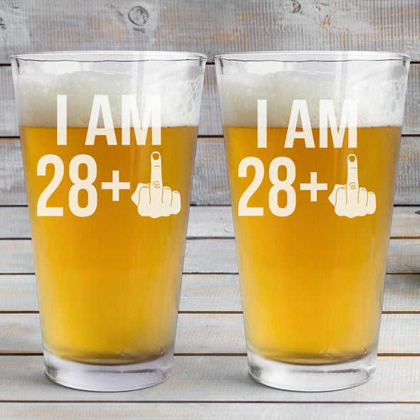 Funny Birthday Gift Beer Glass - Gift For Father's Day, Birthday