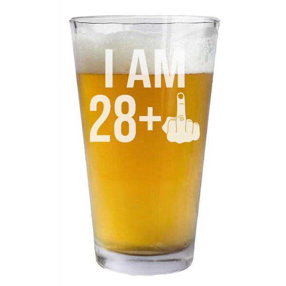 Funny Birthday Gift Beer Glass - Gift For Father's Day, Birthday