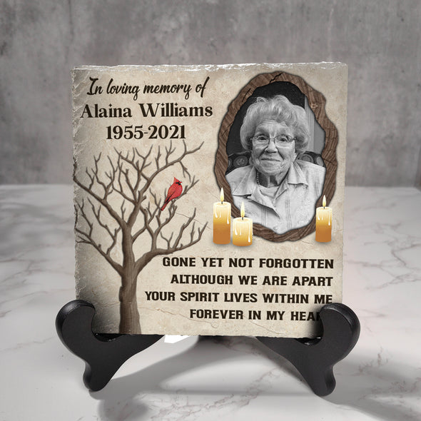 Personalized Gone Yet Not Forgotten - Cardinal Memorial Stone