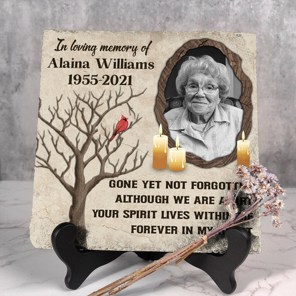 Personalized Gone Yet Not Forgotten - Cardinal Memorial Stone