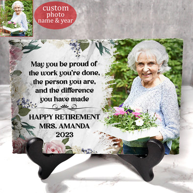Personalized May You Be Proud Of The Work You're Done Retirement Stone Gift