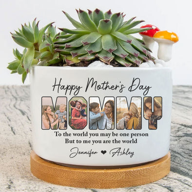 Custom Happy Mother's Day Gift Plant Pot