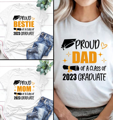 Personalized Proud Family Member Senior 2023 For Graduation Day T-Shirt