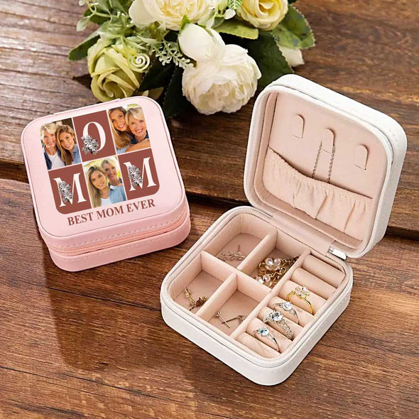 Personalized Photo Best Mom Ever Jewelry Box - Jewelry Case For Mother's Day