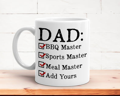 Dad Master For Father's Day Ceramic Mug 15oz