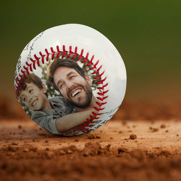 Personalized God Hit A Homerun Made You My Dad Baseball Ball