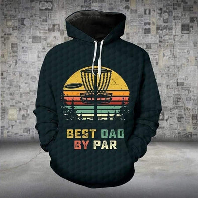 Disc Golf Best Dad By Par All-Over Print Hoodie