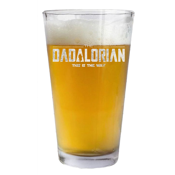 Personalized The Dadalorian Beer Glass - Gift For Father's Day, Birthday