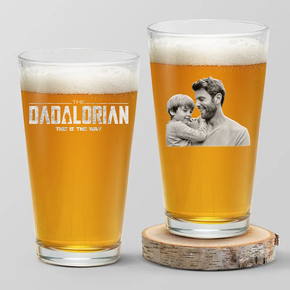 Personalized The Dadalorian Beer Glass - Gift For Father's Day, Birthday