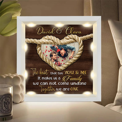 It Makes Us A Family Personalized Night Light Shadow Box - Gift For Couple